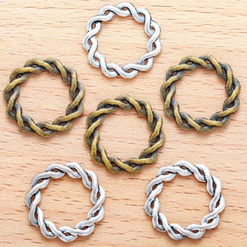 Tibetan Style Linking Ring, plated, DIY, more colors for choice, 20x20mm, 100PCs/Bag, Sold By Bag