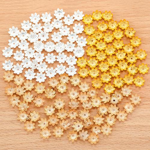 Tibetan Style Bead Cap, Flower, plated, DIY, more colors for choice, 10x10mm, 200PCs/Bag, Sold By Bag