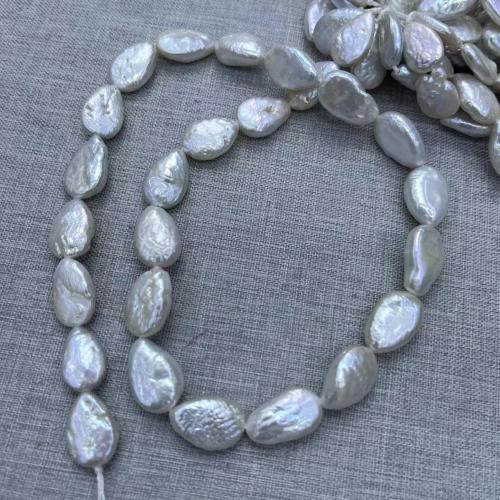 Natural Freshwater Pearl Loose Beads, Teardrop, DIY, white, 9x14mm, Approx 27PCs/Strand, Sold By Strand