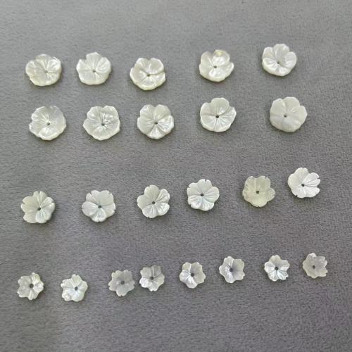 Natural Seashell Beads, Trochus, with White Lip Shell, Flower, DIY & different size for choice, more colors for choice, Sold By PC