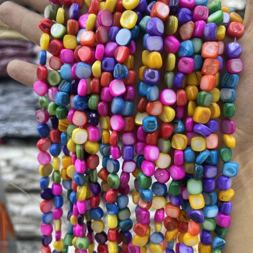 Natural Colored Shell Beads, Freshwater Shell, DIY, more colors for choice, 8mm, Approx 49PCs/Strand, Sold By Strand