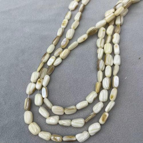 Natural Freshwater Shell Beads, DIY, 5x11mm, Approx 34PCs/Strand, Sold By Strand