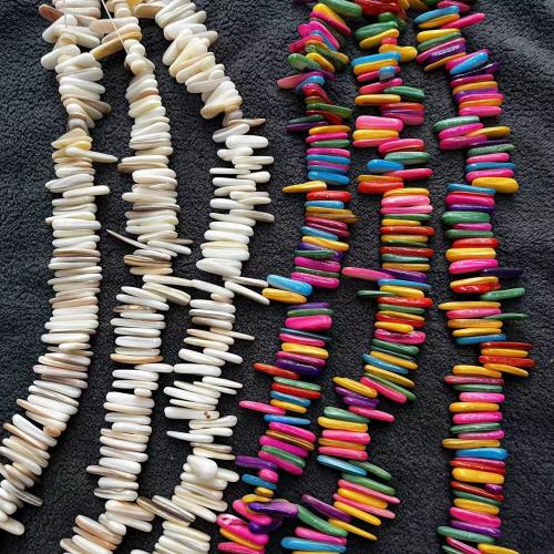 Natural Colored Shell Beads, Freshwater Shell, irregular, DIY, more colors for choice, about:15-22mm, Approx 140PCs/Strand, Sold By Strand