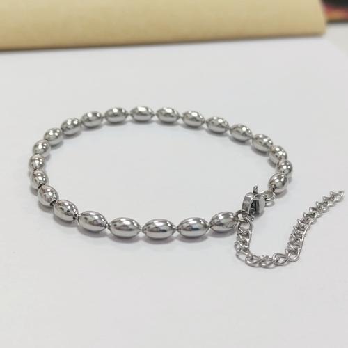 Stainless Steel Jewelry Bracelet, 304 Stainless Steel, with 5CM extender chain, plated, for woman, more colors for choice, Length:17.5 cm, Sold By PC