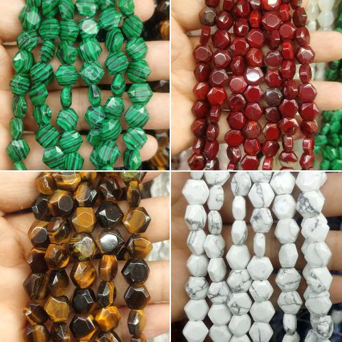 Gemstone Jewelry Beads, Natural Stone, DIY & different materials for choice, more colors for choice, nickel, lead & cadmium free, 8x8x4mm, Sold Per Approx 38 cm Strand