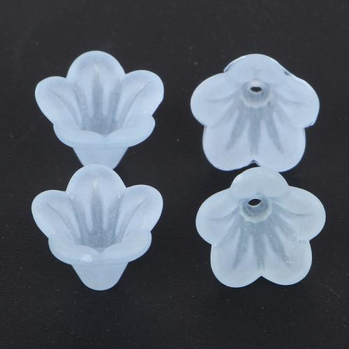 Acrylic Bead Cap, Flower, DIY, more colors for choice, 14x10mm, Hole:Approx 1.5mm, Approx 1400PCs/Bag, Sold By Bag