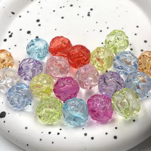 Abalorios Acrílicos Transparentes, Acrílico, Bricolaje, más colores para la opción, 16mm, agujero:aproximado 2.5mm, aproximado 260PCs/Bolsa, Vendido por Bolsa