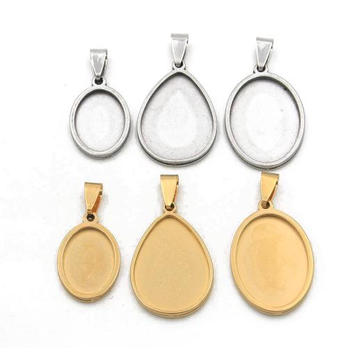 Tibetan Style Pendant Cabochon Setting, plated, DIY, more colors for choice, 10PCs/Bag, Sold By Bag