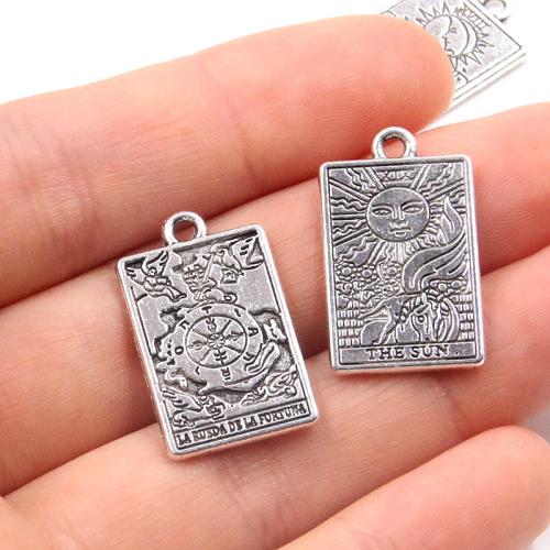 Tibetan Style Pendants, plated, DIY, more colors for choice, 14x23mm, 100PCs/Bag, Sold By Bag