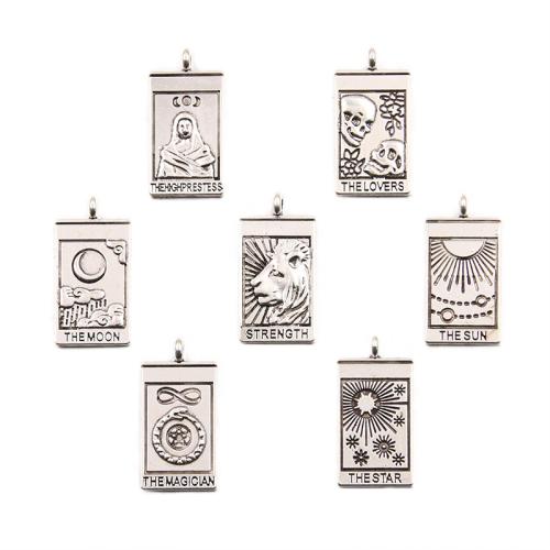 Tibetan Style Pendants, plated, DIY, more colors for choice, 13x26mm, 100PCs/Bag, Sold By Bag