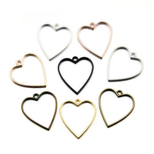 Tibetan Style Heart Pendants, plated, DIY, more colors for choice, 30x34mm, 100PCs/Bag, Sold By Bag