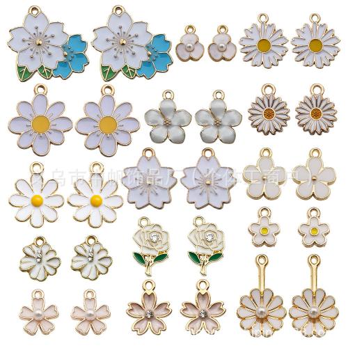 Tibetan Style Enamel Pendants, plated, DIY, more colors for choice, 100PCs/Bag, Sold By Bag