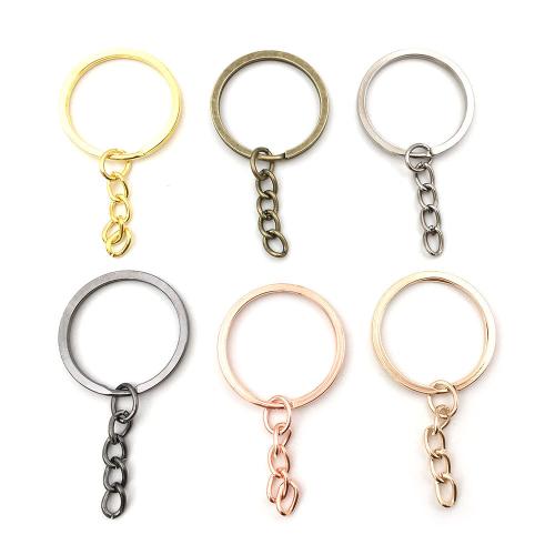 Iron Key Clasp, plated, DIY & different size for choice, more colors for choice, 100PCs/Bag, Sold By Bag