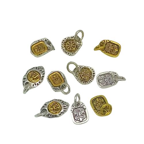 Tibetan Style Pendants, plated, DIY, more colors for choice, 50PCs/Bag, Sold By Bag