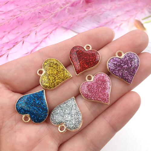 Tibetan Style Enamel Pendants, plated, DIY & glitter, more colors for choice, 15x17mm, 50PCs/Bag, Sold By Bag