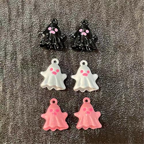 Fashion Halloween Pendant, Tibetan Style, stoving varnish, DIY & enamel, more colors for choice, 20x17mm, 100PCs/Bag, Sold By Bag