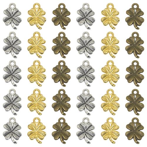 Tibetan Style Clover Pendant, Four Leaf Clover, plated, DIY, more colors for choice, 16x11mm, 100PCs/Bag, Sold By Bag