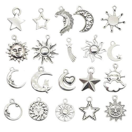 Tibetan Style Pendants, plated, DIY, more colors for choice, 100PCs/Bag, Sold By Bag