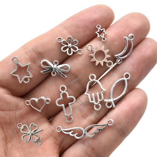 Tibetan Style Pendants, plated, DIY & 1/1 loop, more colors for choice, 100PCs/Bag, Sold By Bag