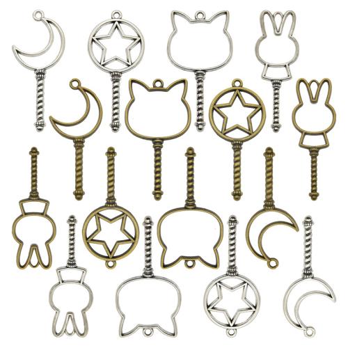 Pendentifs en alliage de zinc, Placage, DIY, plus de couleurs à choisir, 100PC/sac, Vendu par sac