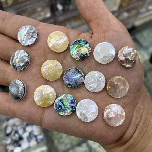 Shell Cabochons, Natural Seashell, DIY, more colors for choice, 16mm, Sold By PC