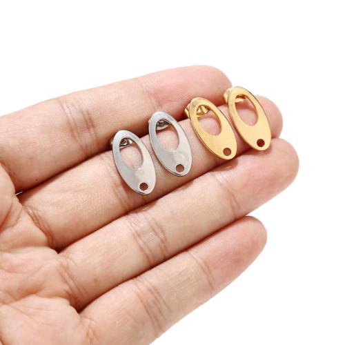 Stainless Steel Stud Earrings, 304 Stainless Steel, plated, DIY, more colors for choice, Sold By PC