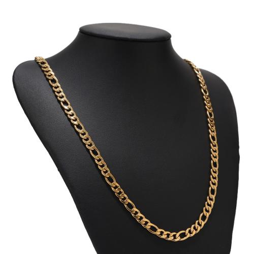 Stainless Steel Chain Necklace, 304 Stainless Steel, plated, for man, more colors for choice, Sold By PC