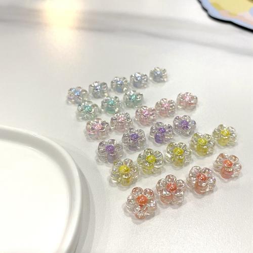 Acrylic Jewelry Beads, Flower, DIY, more colors for choice, 12mm, Approx 910PCs/Bag, Sold By Bag