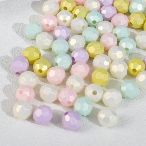 Spray Painted Acrylic Beads, DIY, more colors for choice, 10mm, Hole:Approx 2.6mm, Approx 900PCs/Bag, Sold By Bag