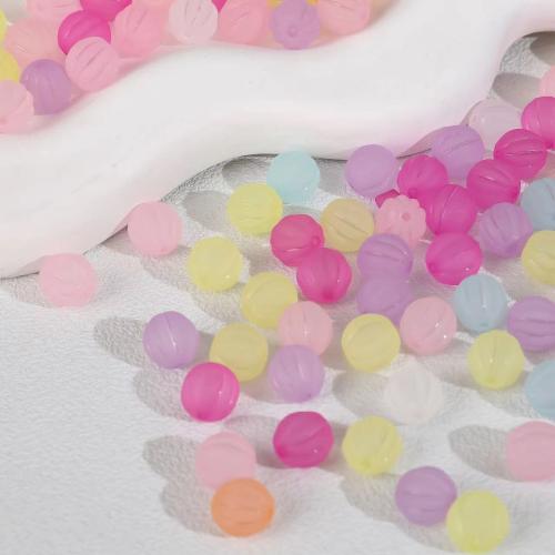 Frosted Acrylic Beads, Heart, DIY, more colors for choice, 10mm, Hole:Approx 1.5mm, Approx 900PCs/Bag, Sold By Bag