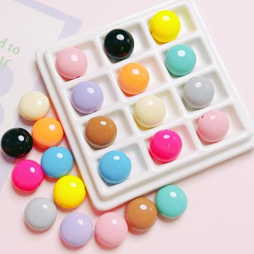 Opaque Acrylic Beads, Round, DIY, more colors for choice, 17.50mm, Hole:Approx 2.2mm, 10PCs/Bag, Sold By Bag