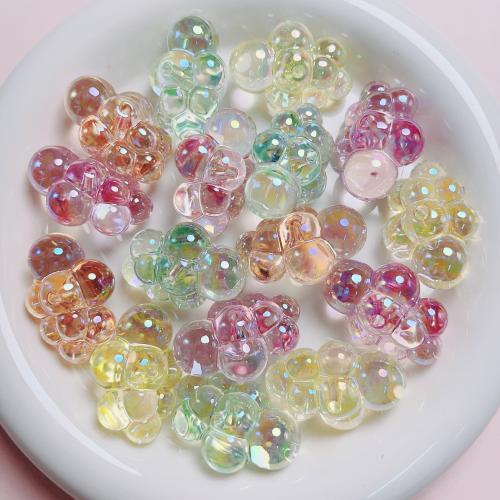 Plated Acrylic Beads, Cloud, DIY, more colors for choice, 22x32mm, Hole:Approx 2.5mm, 10PCs/Bag, Sold By Bag