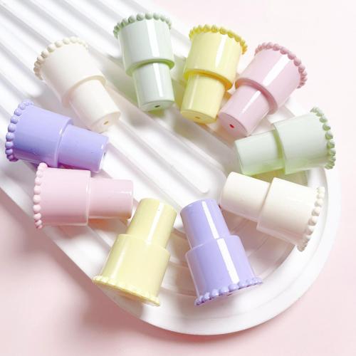 Opaque Acrylic Beads, DIY, more colors for choice, 24x34mm, Hole:Approx 2mm, 5PCs/Bag, Sold By Bag