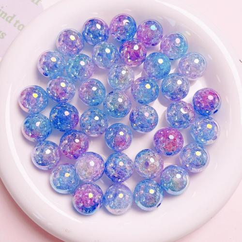 Acrylic Jewelry Beads, Round, DIY, more colors for choice, 16mm, Hole:Approx 2.8mm, 10PCs/Bag, Sold By Bag