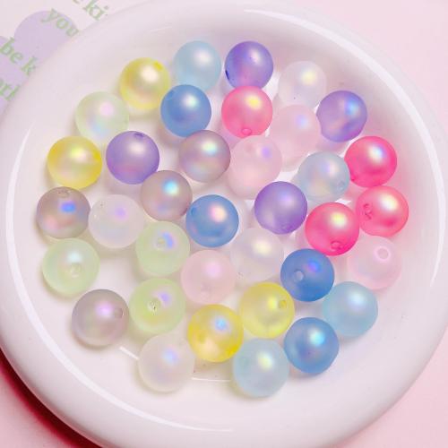 Frosted Acrylic Beads, Round, DIY, more colors for choice, 16mm, Hole:Approx 2.5mm, 10PCs/Bag, Sold By Bag