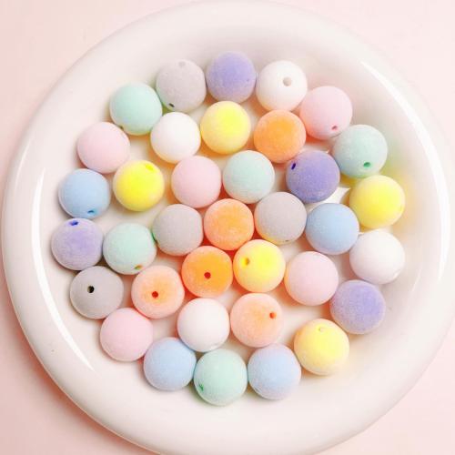 Acrylic Jewelry Beads, Round, DIY, more colors for choice, 16mm, Hole:Approx 2mm, 10PCs/Bag, Sold By Bag