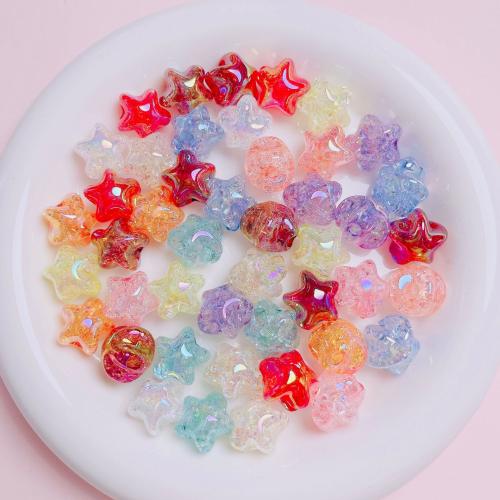 Acrylic Jewelry Beads, Star, DIY, more colors for choice, 16mm, Hole:Approx 2.5mm, 10PCs/Bag, Sold By Bag