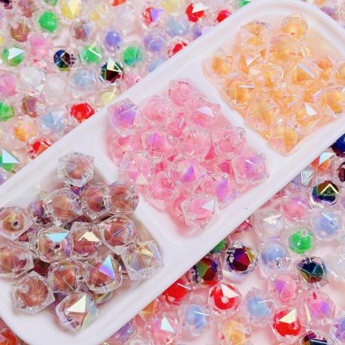 Bead in Bead Acrylic Beads, Round, DIY, more colors for choice, 16mm, Hole:Approx 2mm, 10PCs/Bag, Sold By Bag