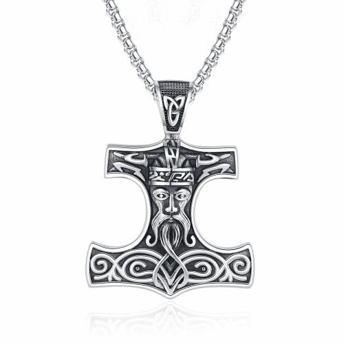 Stainless Steel Jewelry Necklace, 304 Stainless Steel, Anchor, Antique finish, fashion jewelry & for man, original color, Length:60 cm, Sold By PC