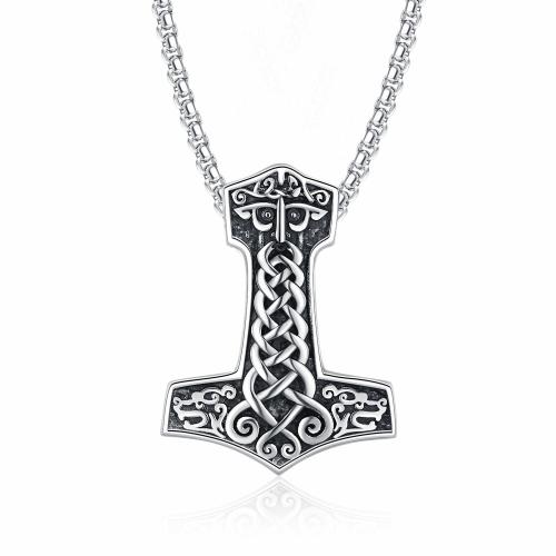 Stainless Steel Jewelry Necklace, 304 Stainless Steel, Anchor, Antique finish, fashion jewelry & for man, original color, Length:60 cm, Sold By PC