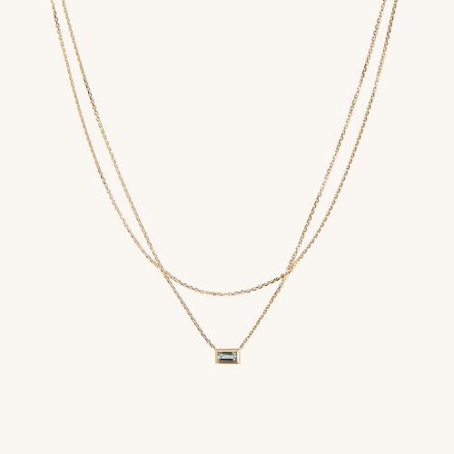 Collier de bijoux en acier inoxydable, Acier inoxydable 304, avec zircon cubique, pour femme, Longueur:21-50 cm, Vendu par PC