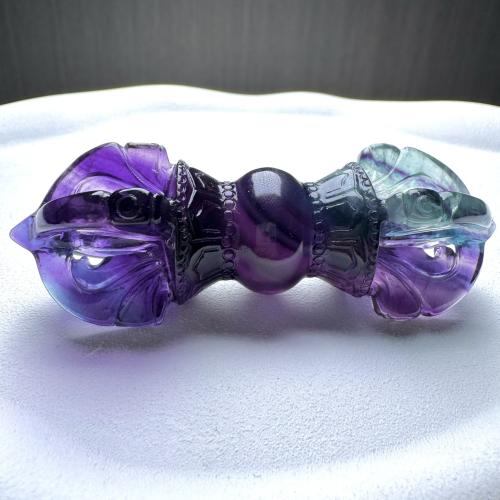 Natural Fluorite Decoration, Carved, for home and office, length about 8cm, Sold By PC