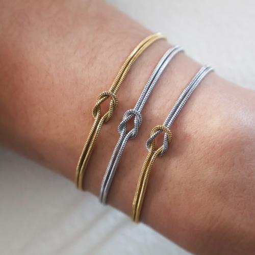 Stainless Steel Jewelry Bracelet, 304 Stainless Steel, plated, for woman, more colors for choice, Length:17 cm, Sold By PC