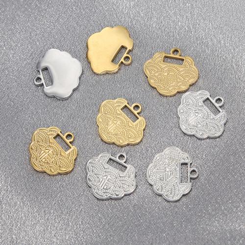 Stainless Steel Pendants, 304 Stainless Steel, plated, DIY, more colors for choice, Sold By PC