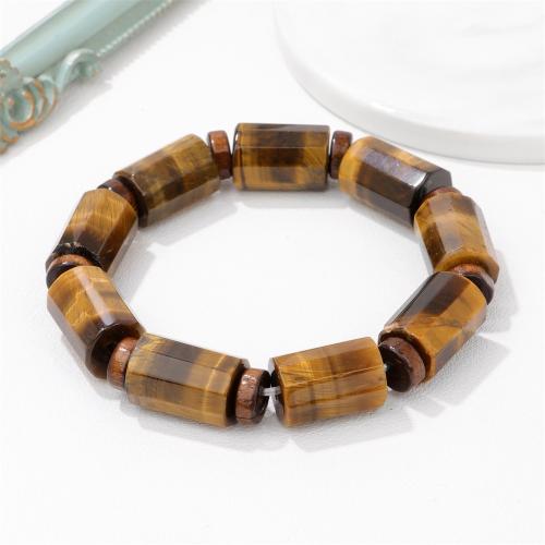 Natural Tiger Eye Bracelets, Unisex, Sold By PC