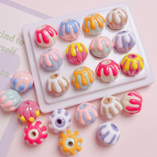 Acrylic Jewelry Beads, DIY, more colors for choice, 16mm, Hole:Approx 3.5mm, 5PCs/Bag, Sold By Bag