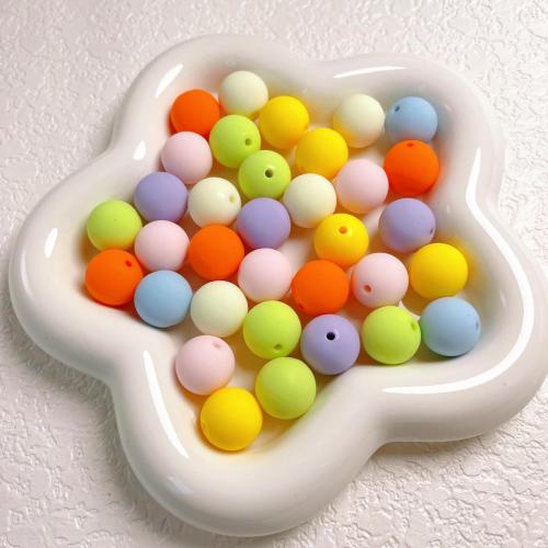 Frosted Acrylic Beads, Round, DIY, more colors for choice, 16mm, 10PCs/Bag, Sold By Bag