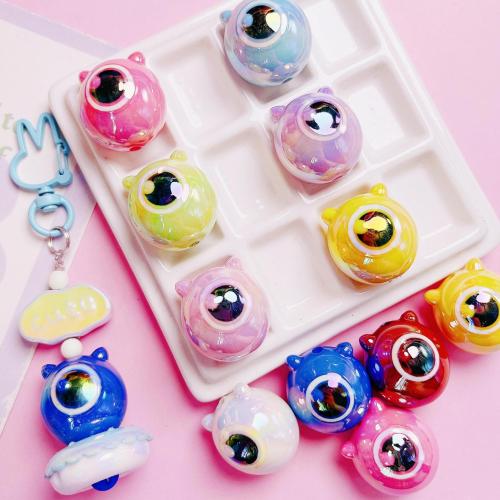 Plated Acrylic Beads, DIY, more colors for choice, 23x24mm, Hole:Approx 2.8mm, Sold By PC