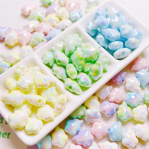 Plated Acrylic Beads, Cloud, DIY & different size for choice, more colors for choice, 10PCs/Bag, Sold By Bag