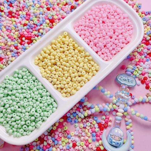 Opaque Acrylic Beads, Glass, DIY, more colors for choice, 5x6mm, 200PCs/Bag, Sold By Bag